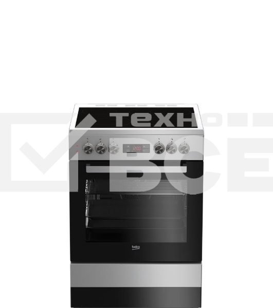 Электрическая плита Beko FSM67320GSS серебристый