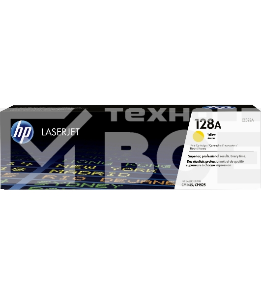 Картридж лазерный HP CE322A 128A желтый для CLJ Pro CM1415FN/CM1415FNW/CP1525N/CP1525NW 1300 стр.