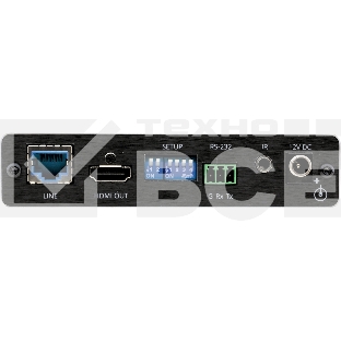 Приёмник HDMI, RS-232 и ИК по витой паре HDBaseT с увеличенным расстоянием передачи; до 200 м, поддержка 4К60 4:4:4 [50-80026090]