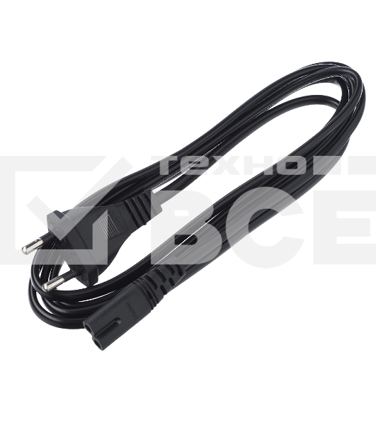Кабель питания GoPower евровилка-C7 (2-pin) 1.8м ПВХ 0.75мм черный (1/300)