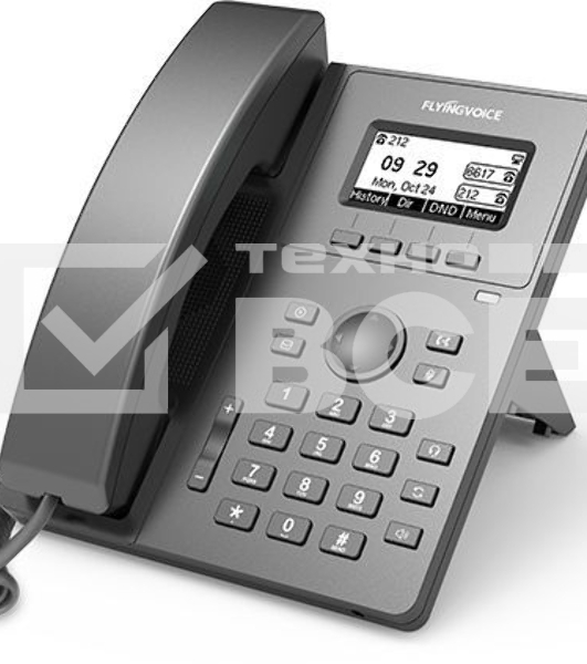 Телефон IP Flyingvoice P10G черный