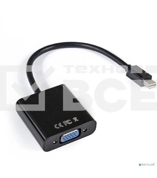 Кабель-переходник Exegate EX284923RUS  miniDisplayPort-VGA ExeGate EX-mDPM-VGAF-0.15 (mini20M/15F, 0,15м)