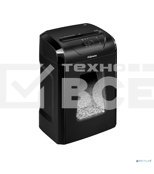 Шредер Fellowes PowerShred 12C FS-71201 {DIN P-4, 4х40мм, 12лст., 18лтр.,Safety Lock}