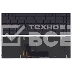 Клавиатура для ноутбука DNS Clevo P651 черная с рамкой с подсветкой, фото4