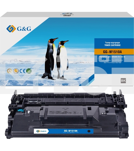 Картридж лазерный G&G GG-W1510A чёрный (3050 стр.) для HP LJ Pro 4003n/dn/dw/MFP4103 fdn/fdw