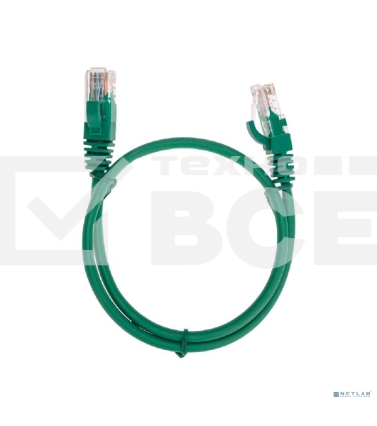 Патч-корд U/UTP, CAT 5e, RJ45-RJ45, 26AWG, ZH нг(А)-HF, зеленый, 0,5м  REXANT