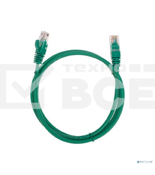 Патч-корд U/UTP, CAT 5e, RJ45-RJ45, 26AWG, ZH нг(А)-HF, зеленый, 1м  REXANT