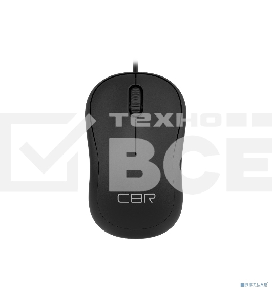 Мышь проводная CBR CM 106 черный, 1000 dpi, USB, кнопки - 3