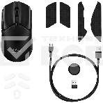 Мышь беспроводная/проводная HyperX Pulsefire Haste 2 Mini черный, 26000 dpi, радиоканал, Bluetooth, USB, кнопки - 6, фото3