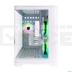 Корпус 1STPLAYER UVIEW UV5 ARGB White / mATX / 3x120mm ARGB fans / UV5-WH-2FC7R-W-1FC7-W, фото2