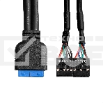 Планка USB на переднюю панель ExeGate U3H-627S, 3,5