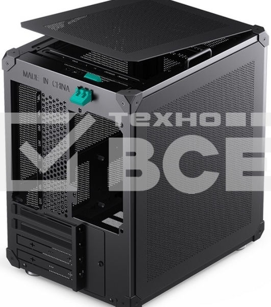 Компьютерный корпус JONSBO Computer Case C6Handle black hang-in version черный, Mini-Tower, материнская плата mATX, без БП, прозрачная боковая панель