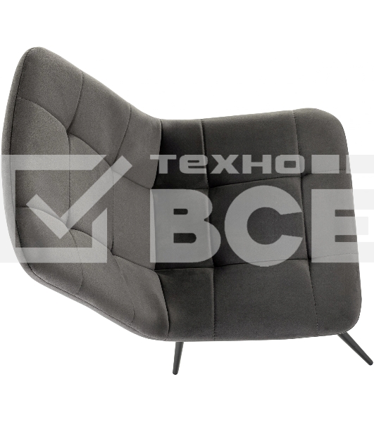 Стул для дома Бюрократ CH-K1_4 комплект 4 шт т. серый Holland 18 металл черный на ножках (CH-K1_1/HL18_4)