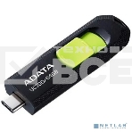 Флешка USB ADATA UC300 (ACHO-UC300-64G-RBK/GN), 64Gb, Type-C USB 3.2, R/W 100/30, черный/зеленый, фото2