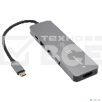 USB-концентратор Type-C Gembird UHB-D1, 5в1: 3хUSB3.1, Type-C PD100W, HDMI, кабель 17см, алюминий, фото4