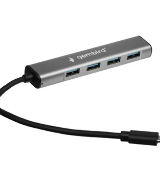 USB-концентратор Gembird UHB-C474, USB Type-C, 4хUSB, USB Type-C