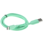 Кабель Qumo Type-С кабель, 1м, USB 2.0, 5В, 2А, 10Вт, тканевая оплетка, стальной коннектор, серый космос, фото3