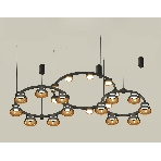 Светильник Ambrella light XR92092000/22 SBK/PYG/CL черный песок/золото желтое полированное/прозрачный GX53, фото3