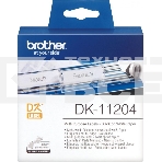 Самоклеящиеся бумажные этикетки Brother DK11204 400 шт - 17 x 54 мм, фото2