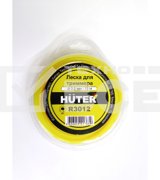 Леска для садовых триммеров Huter R3012 d=3мм L=12м для Huter GGT-1900S(T) (71/2/1)