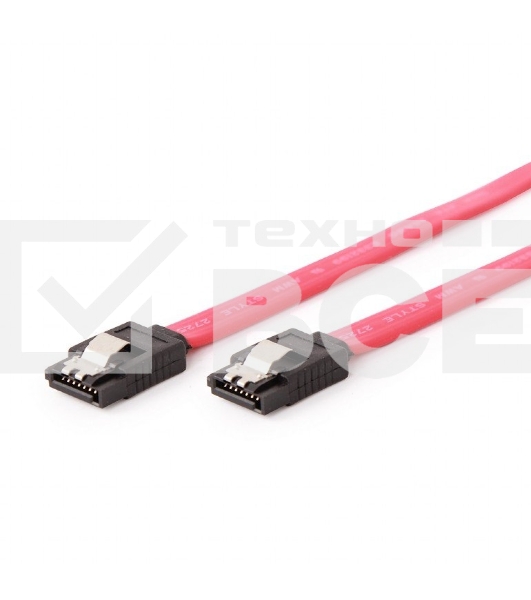 Кабель интерфейсный SATAIII Cablexpert CC-SATAM-DATA-XL, 100см, 7pin/7pin, защелка, пакет