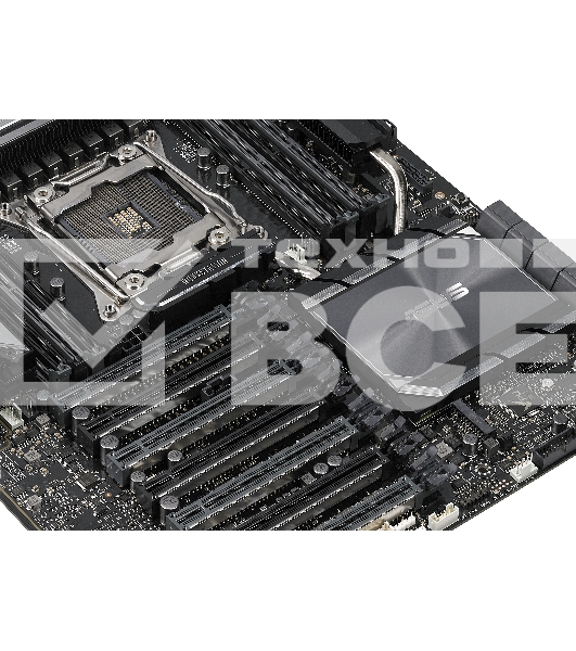Материнская плата ASUS WS C422 SAGE/10G LGA2066, LGA2066, Intel C422, 8xDDR4, 8xSATA, 2xM.2 (PCIe x4/SATA), 7xPCIe 3.0 x16, 2xPCIe x16 (через PLX), 2x10Gb LAN (Intel X550-AT2), 1xUSB-C 10Gbps, 2xUSB-A 10Gbps, 4xUSB-A 5Gbps, 1xUSB-A 2.0, 1xHDMI, 1xDisplayP