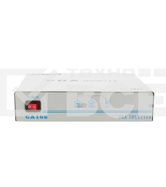 Делитель гнездо VGA на 2 гнезда VGA, 150 МГц, металл Rexant
