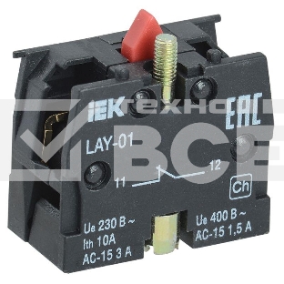 Блок контактный 1р для LAY5 ИЭК BDK11