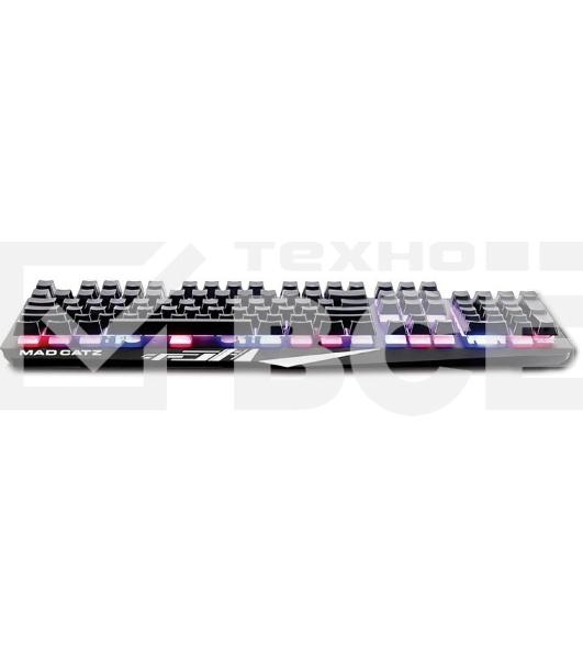 Игровая клавиатура черная Mad Catz S.T.R.I.K.E. 4 (Cherry Red Switch, RGB подсветка, аллюминиевая рама, USB)