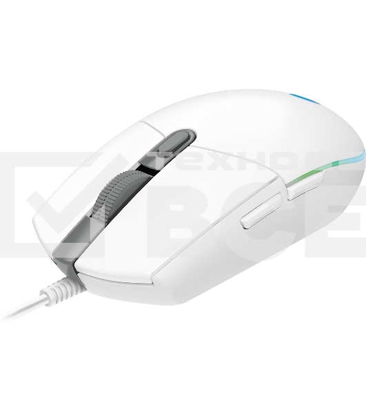 Мышь проводная Logitech G102 LIGHTSYNC белый, 8000 dpi, USB, кнопки - 6