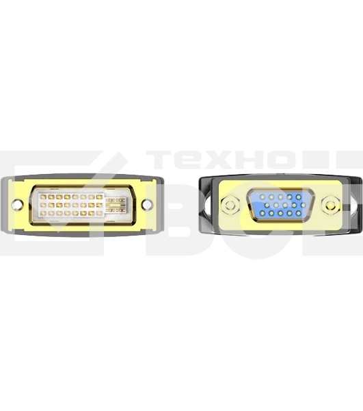 Адаптер-переходник Vention DVI-I 24+5M/ VGA 15F