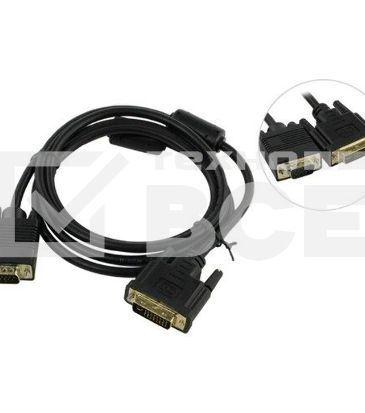 Кабель-переходник DVI (24+5)----> VGA_M/M 1,8м Telecom ( TA680F-1.8M) Кабель-переходник DVI (24+5)----> VGA_M/M 1,8м Telecom ( TA680F-1.8M)