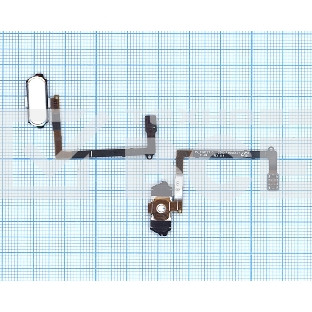 Кнопка HOME в сборе с механизмом и шлейфом для Samsung Galaxy S6 SM-G920F, белый
