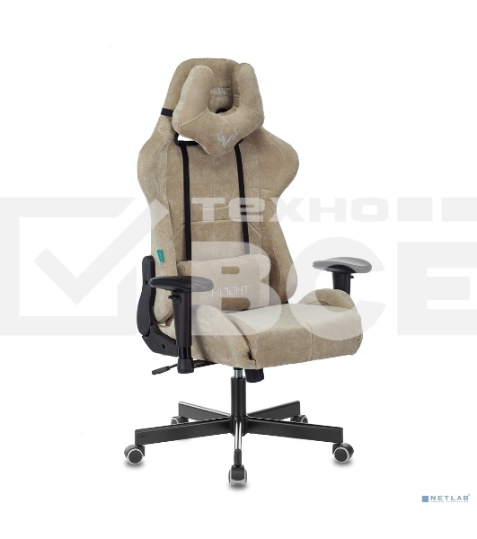 Кресло игровое Бюрократ VIKING KNIGHT LT21 FABRIC песочный крестовина металл/пластик