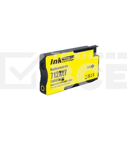 Струйный картридж NV Print 712 (NV-3ED69A) Yellow для HP DJ T210/T630 (29 мл)