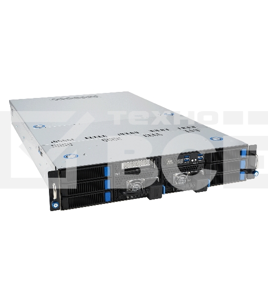 Серверная платформа/ ASUS ESC4000A-E12-SKU1, 2U GPU, 1 x SP5 LGA6096 EPYC 9004 (400W), 12DIMM DDR5, 2 x 2.5