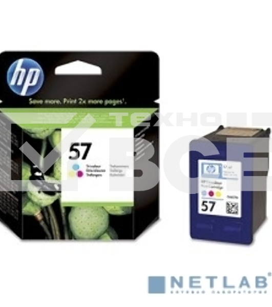 Картридж струйный HP №57 C6657AE многоцветный для HP DJ5550/450/PS 100/130/230/7150/7350/7550 (500стр.)