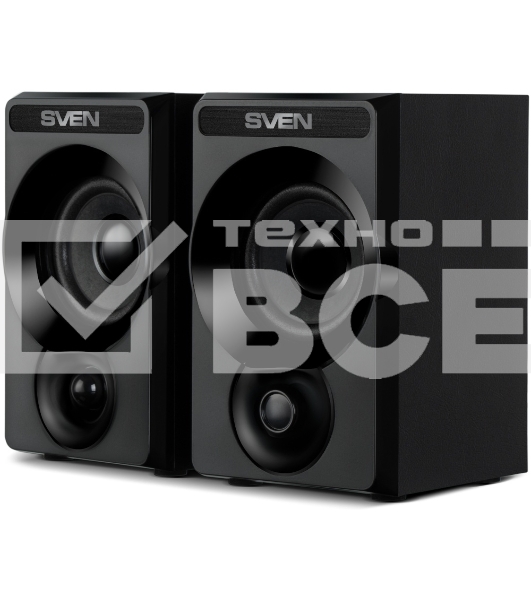 Колонки Sven SPS-535, чёрный, акустическая система 2.0, USB, мощность 2x3 Вт(RMS)