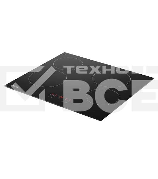 Варочная поверхность MONSHER MHE 6003, Hi-Light, High-Tech, 59 см, 9 уровней мощности, блокировка управления, автоматическое отключение, таймер, сенсорное управление, цвет черный