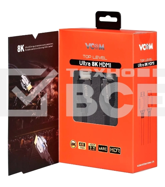 Кабель HDMI 19M/M,ver. 2.1, 8K@60 Hz 3m VCOM <CG864-3M>