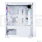 Корпус Ginzzu CL640 mATX FAN 4*12FRGb передняя панель Сетка Белый, фото10