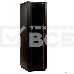 Шкаф ЦМО телекоммуникационный напольный 48U (800  1000) дверь стекло, черный, фото 1