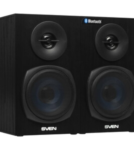 Акустическая система 2.0 SVEN SPS-576 черные (2x4W, Bluetooth, дерево)