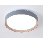 Потолочный светодиодный светильник Ambrella light FZ1320 GR/LWD серый/светлое дерево IP20 41W 3000-6400K D390*70 (ПДУ ИК), фото4