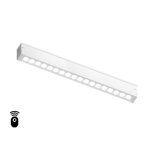 Управляемый светодиодный светильник для шинопровода Magnetic Ambrella light GL1311 WH белый IP20 15W 3000K-6400K 220V 24° 342*25*42 (Без ПДУ)