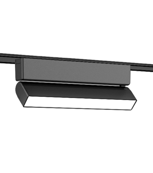 Светильник трековый светодиодный GV1486 BK черный IP20 10W 4200K 48V 230*26*80