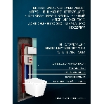 Комплект BAU 6 в 1: рамная инсталляция BAU NEO 45, унитаз подвесной безободковый Bau Stil, быстросъемное сиденье дюропласт микролифт, кнопка смыва BAU Stil , белый глянец, фото9
