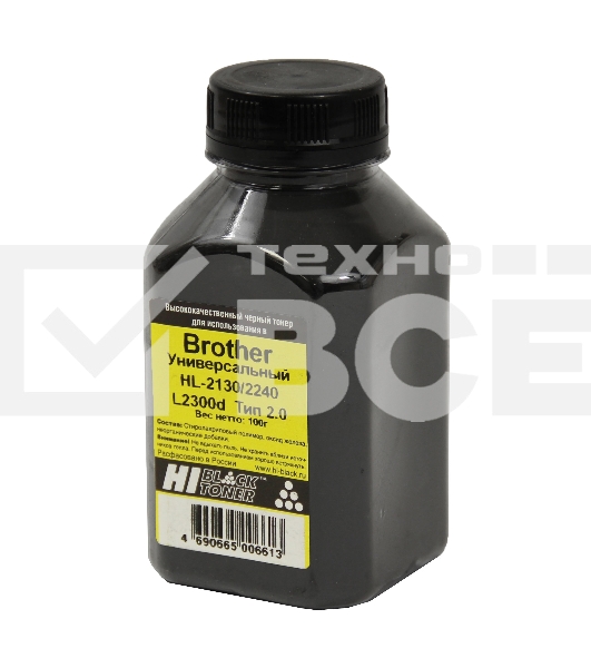 Тонер Hi-Black для Brother Универсальный HL-2130/2230 Тип 2.0 100 г, банка