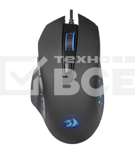 Мышь проводная REDRAGON Gainer черный, 3200 dpi, USB, кнопки - 6