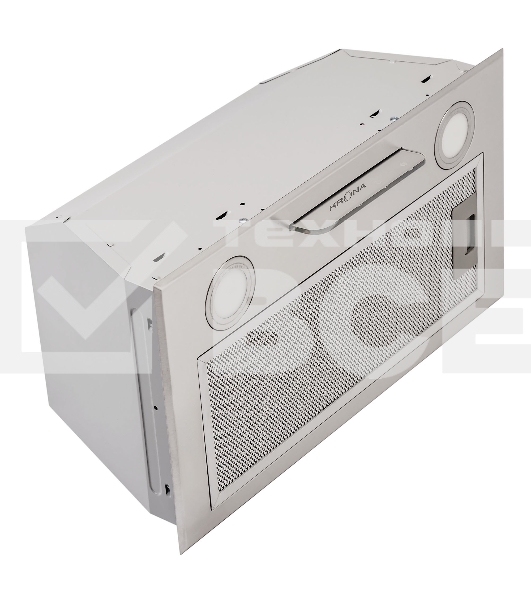 Вытяжка  Krona Ameli 600 inox S полновстраиваемая кухонная вытяжка встраивается в навесной шкафчик отвод / циркуляция Макс. производительность 1000 куб. м/ч ширина для установки 60 см мощность двигателя 230 Вт электронное управление тихий двигатель